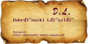 Dobránszki László névjegykártya